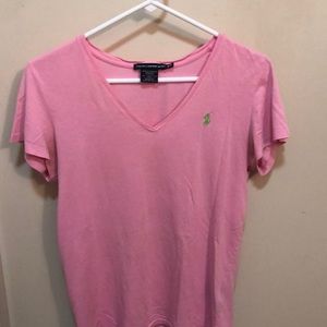 pink polo ralph lauren t-shirt